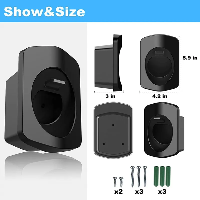 YILADE Plug Mount EV Charger Stand For Type 1 Type2 j1772 Connector Socket and Iec 62196-2 j1772 Connector Socket