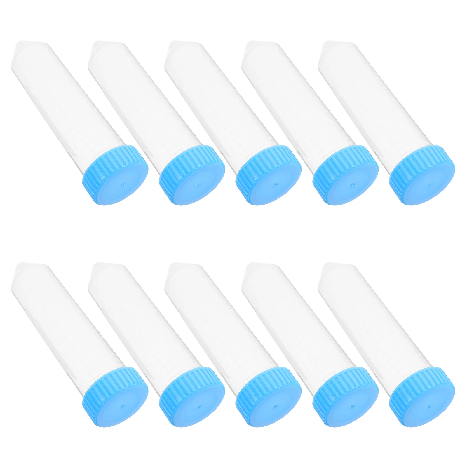 50pcs Centrifuge Tubes 50ml Smooth Wall High Transparency Accurate Scale Tight Lid Lab Supplies Container