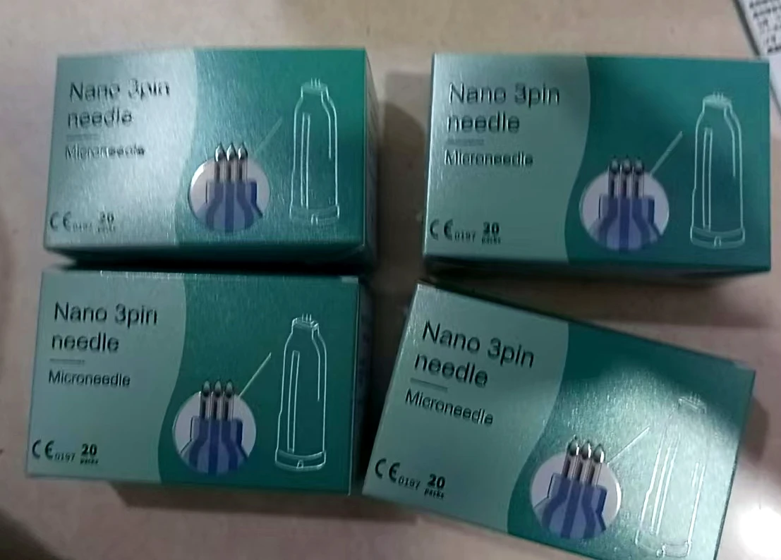 Nanosoft Crystal 3-Pin Multi-Needle Micro Connector Sterile Surgical Tool High-Quality Medical Supply Packaged in 0.6/1.0/1.2/1.
