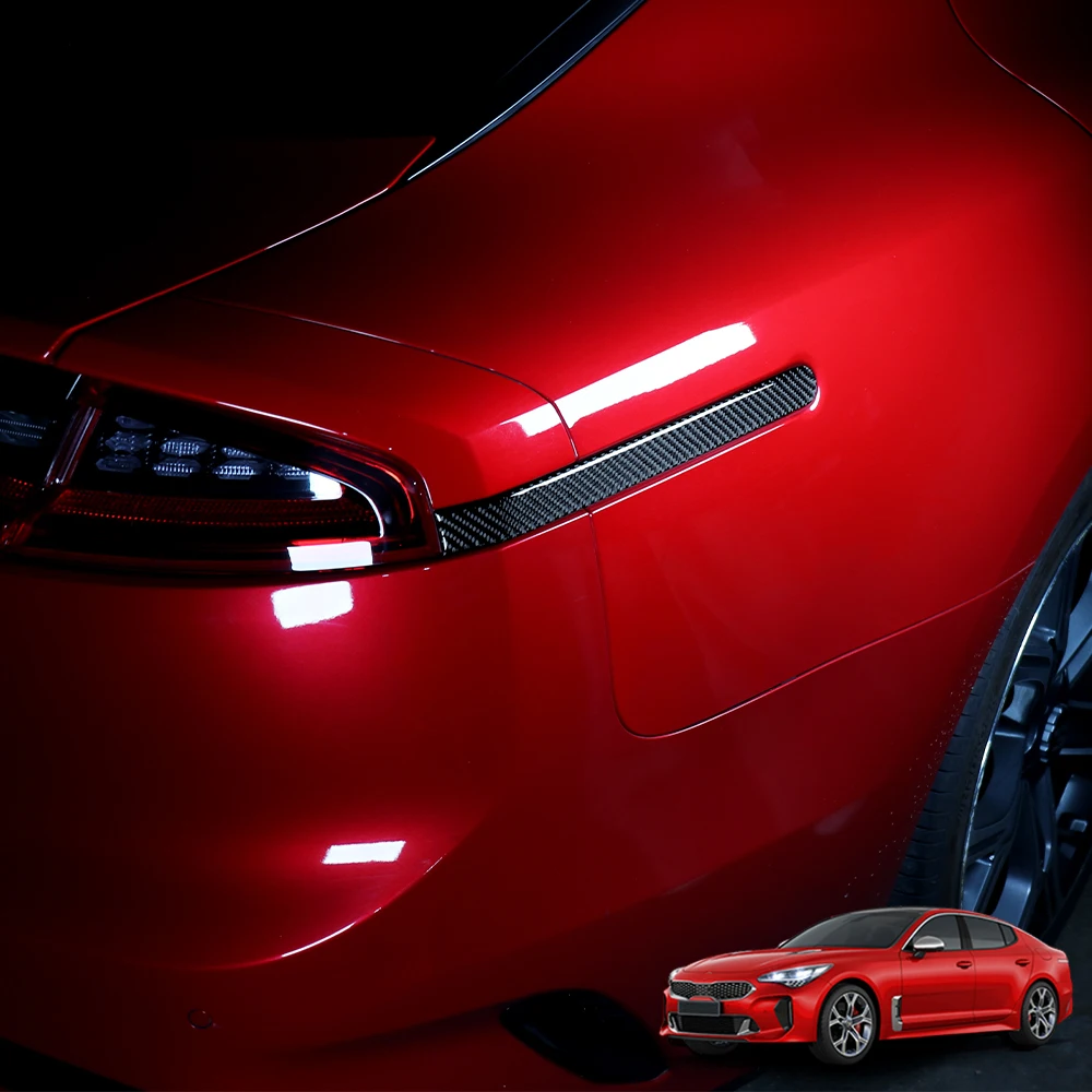 

Carbon Fiber Rear Tail Light Decorative Strip Sticker Cover Trim Styling Decoration For Kia Stinger 2018-2023 Accessories