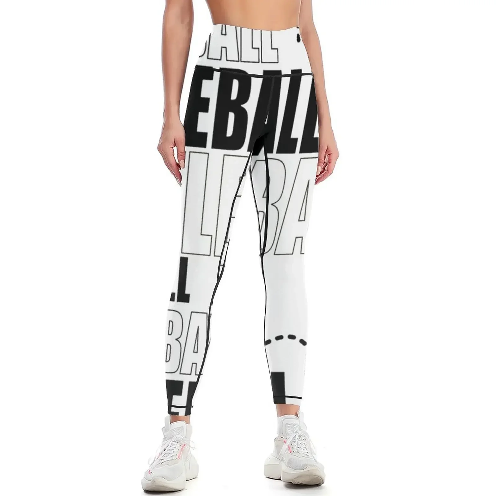 

Pickleball Steps Black & White Leggings high waist push up legging leggins push up woman push up tights for Womens Leggings