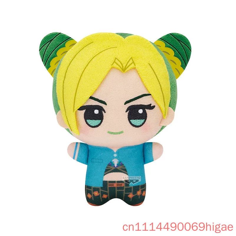 Genuine Bandai Banpresto Jojo Bizarre Adventure Stone Ocean Keychain Cute Kujo Jolyne Soft Stuffed Pendant Ornament Decor Gifts