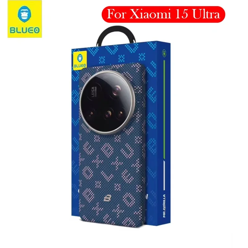 

Blueo Carbon Fibre Case For Xiaomi 15 Ultra Kevlar Wireless Charging Back Cover Case for XIAOMI 15 ULTRA