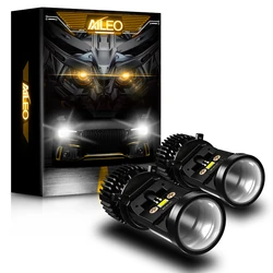 AILEO Led Canbus Headlight Bulbs H4 9003/HB2 16000LM High/Low Beam With Mini Projector Lens For Car Motorcycle 6500K White Lamps