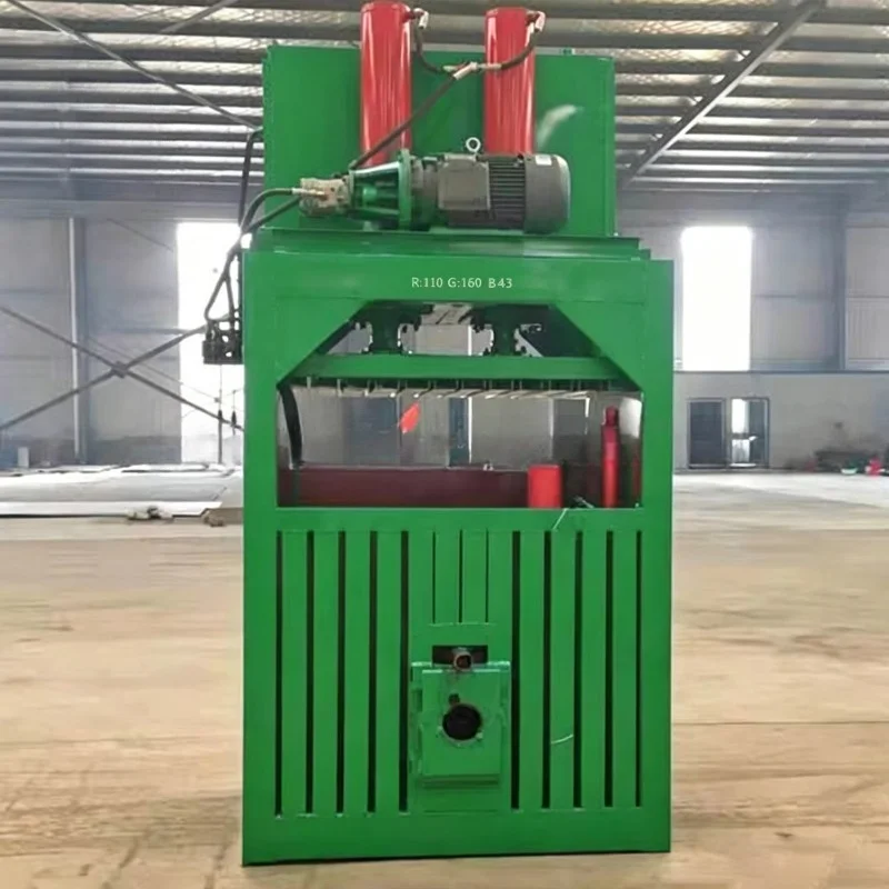 Customized Vertical Hydraulic Baler Machine Efficient Compression For Plastic Metal Glass Waste Packaging Materials