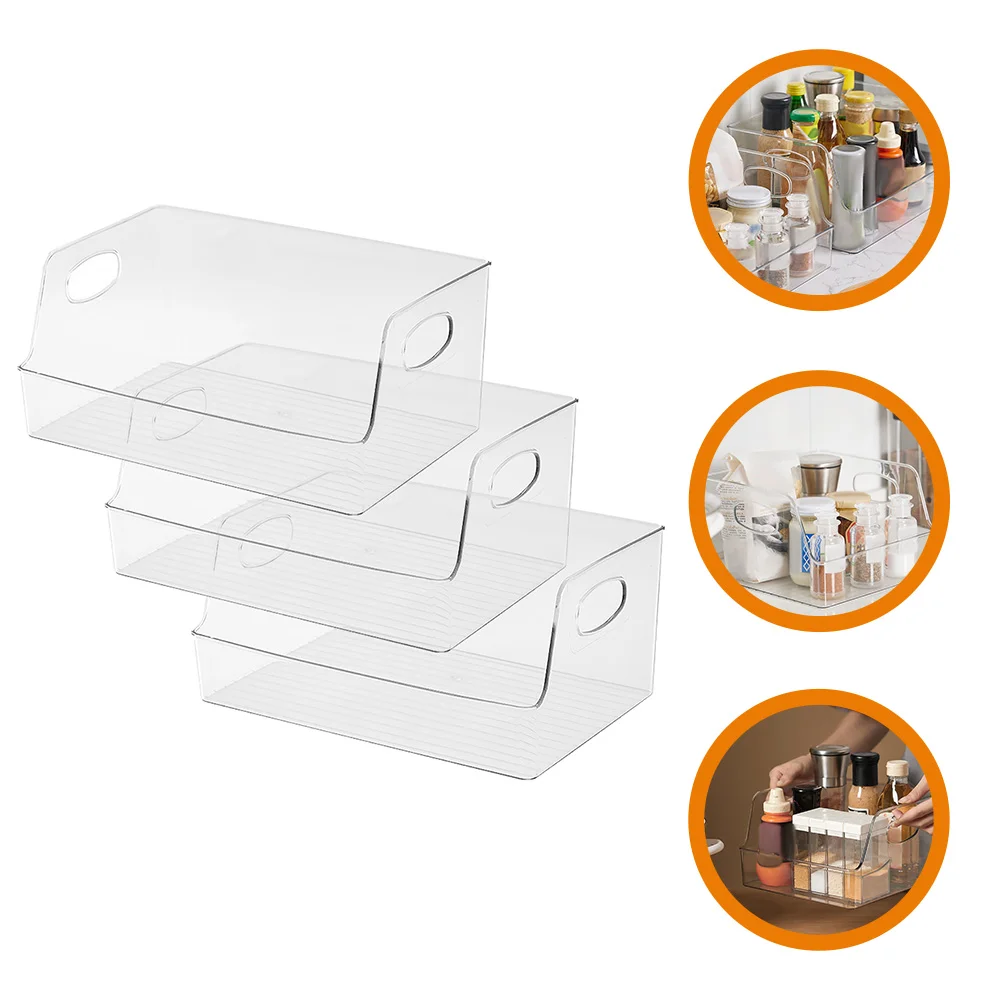 

2 Pcs Pantry Small Refrigerator for Room Organizers and Storage Transparent Food Containers