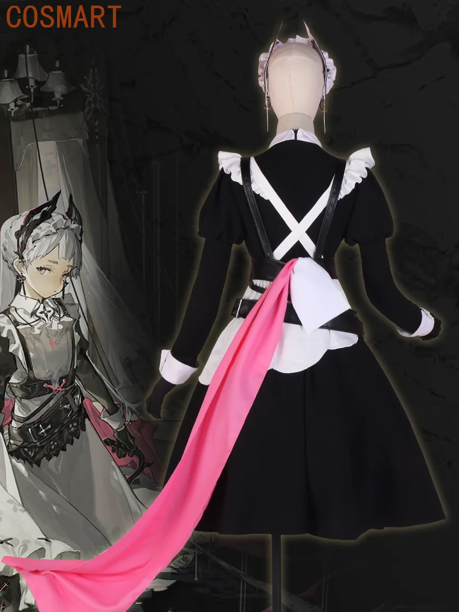 Anime Arknights Irene AMBIENCE SYNESTHESIA Cos Game Suit Elegant Lovely Maid Dress Uniform Cosplay Costume Halloween Party Dress