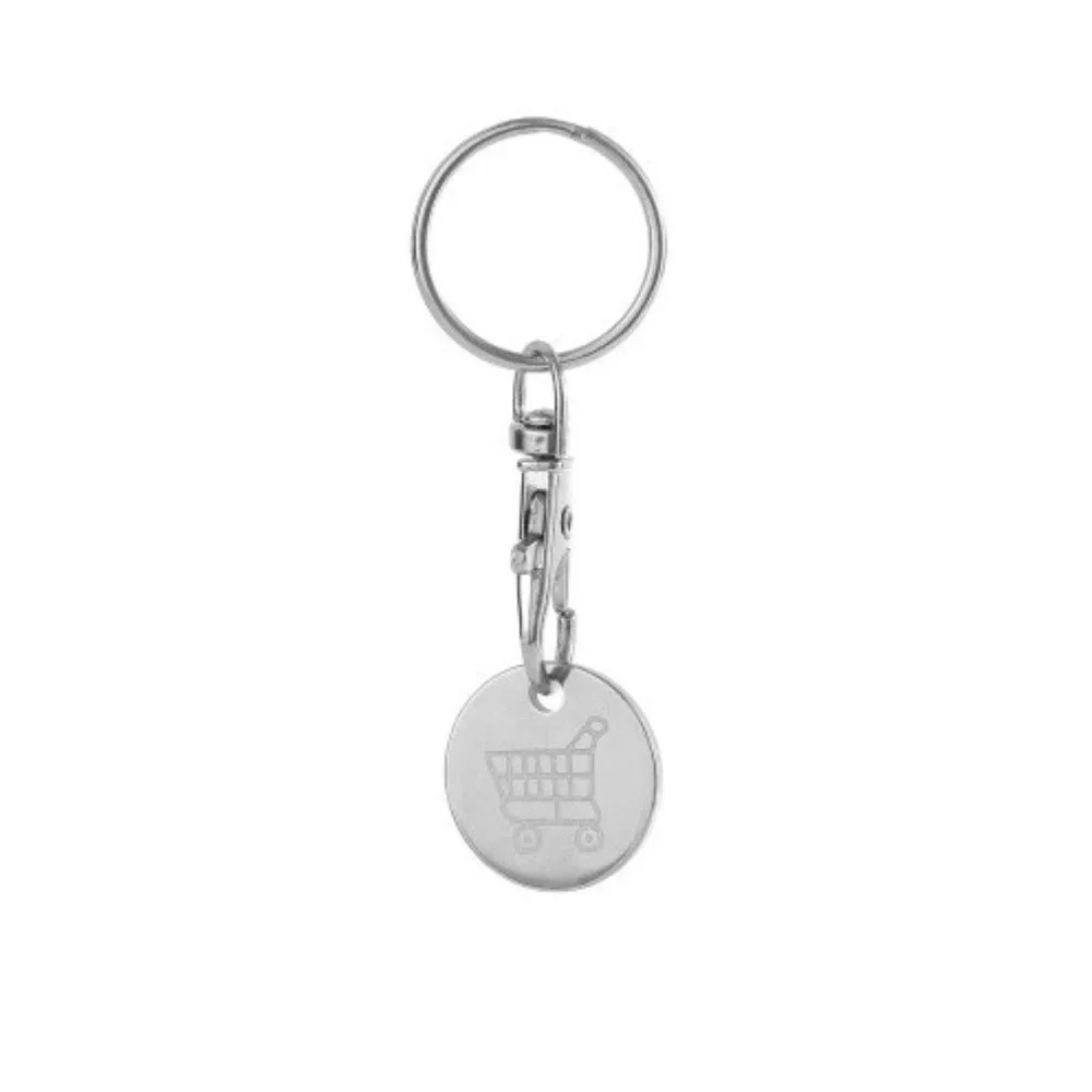 Multi-Purpose Mini Cart Key Key Chain Metal Portable Shopping Cart Token Removable Trolley Keychain Cart Accessory