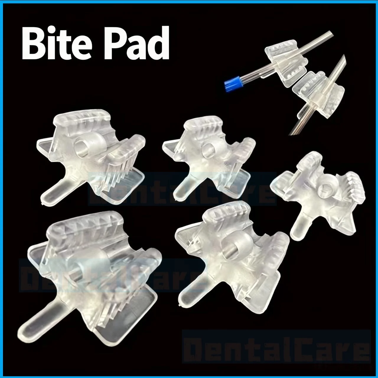 Dental Silicone Mouth Support Holding Saliva Ejector Suction Tip Occlusal Pad Mouth Opener Retractor Oral Hygiene Material