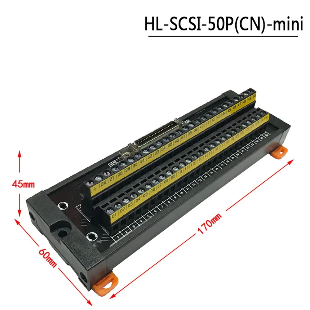 Imagem -05 - Placa do Adaptador dos Terminais do Relé Delta de Yaskawa Panasonic Mitsubishi Servo Cn1 Asd-bm50a a2 ab 2m Hl-scsi50 50pin