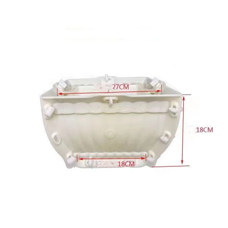 Rectangular Cement Flowerpot Mold Diy Plastic Wave Reusable Bonsai Thickened Oval Suitable For Green Plants And Fresh Flowers