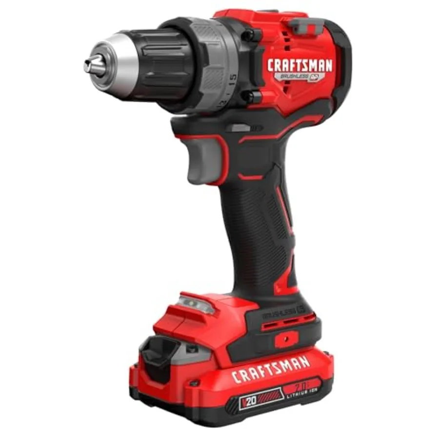 V20 1/2 Inch Drill/Driver Kit with 2 Batteries and Charger CMCD725D2
