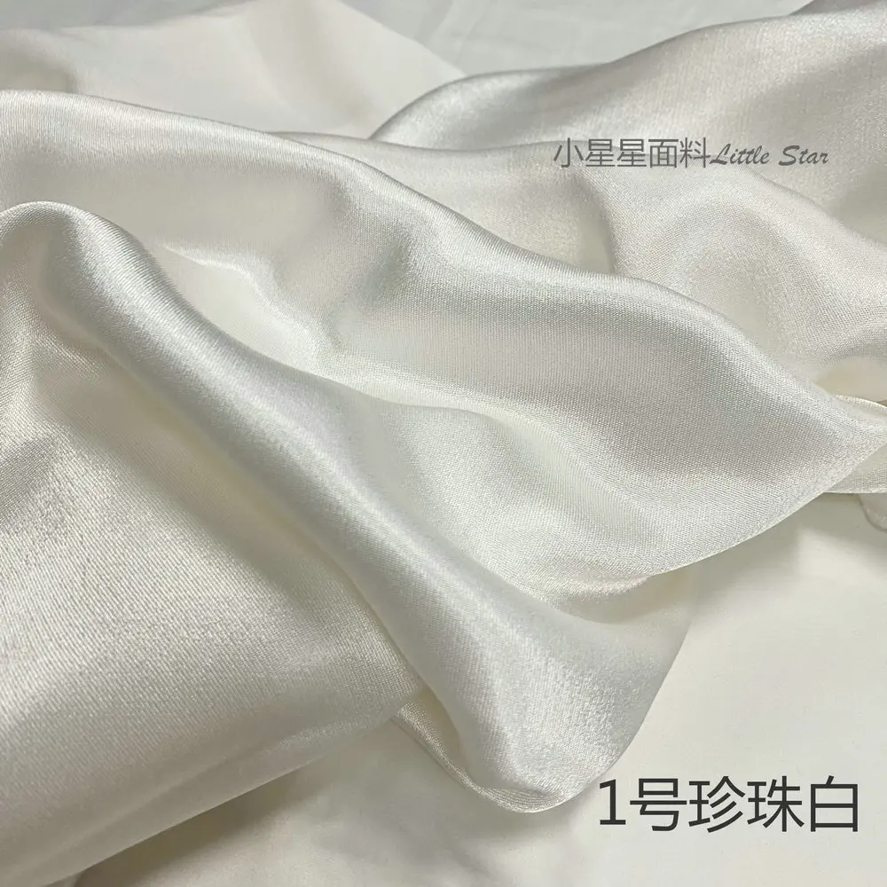 High-End Heavy Triacetate Fabric Satin Cheongsam Business Suit and Dress Silk Satin Texture Fabric