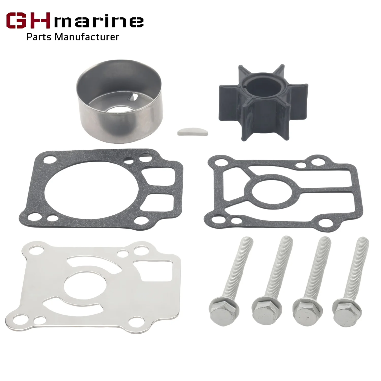 

853792T01 853792A1 Замените подходит для подвесного двигателя Mercury 25, 30 л.с., комплект для восстановления крыльчатки морского водяного насоса 853792A07