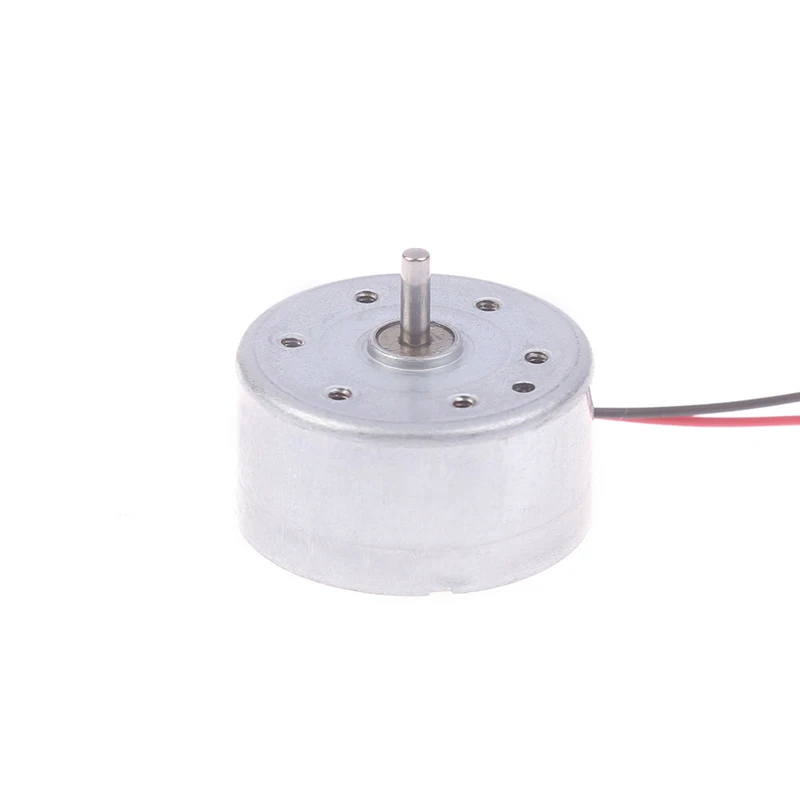 RF-300EA-1D390 Mini Mute Round Spindle Motor 24mm DC 1.5V-6V 7250RPM Precious Metal Brush Engine DIY Solar Power Toy Model