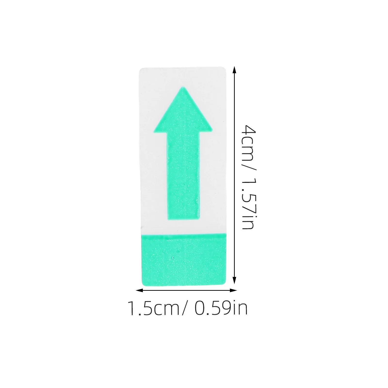 1000pcs Removable Arrow Decals 40x15mm Transparent Red Self-Adhesive Labels for Bags, Envelopes, Home & Warehouses