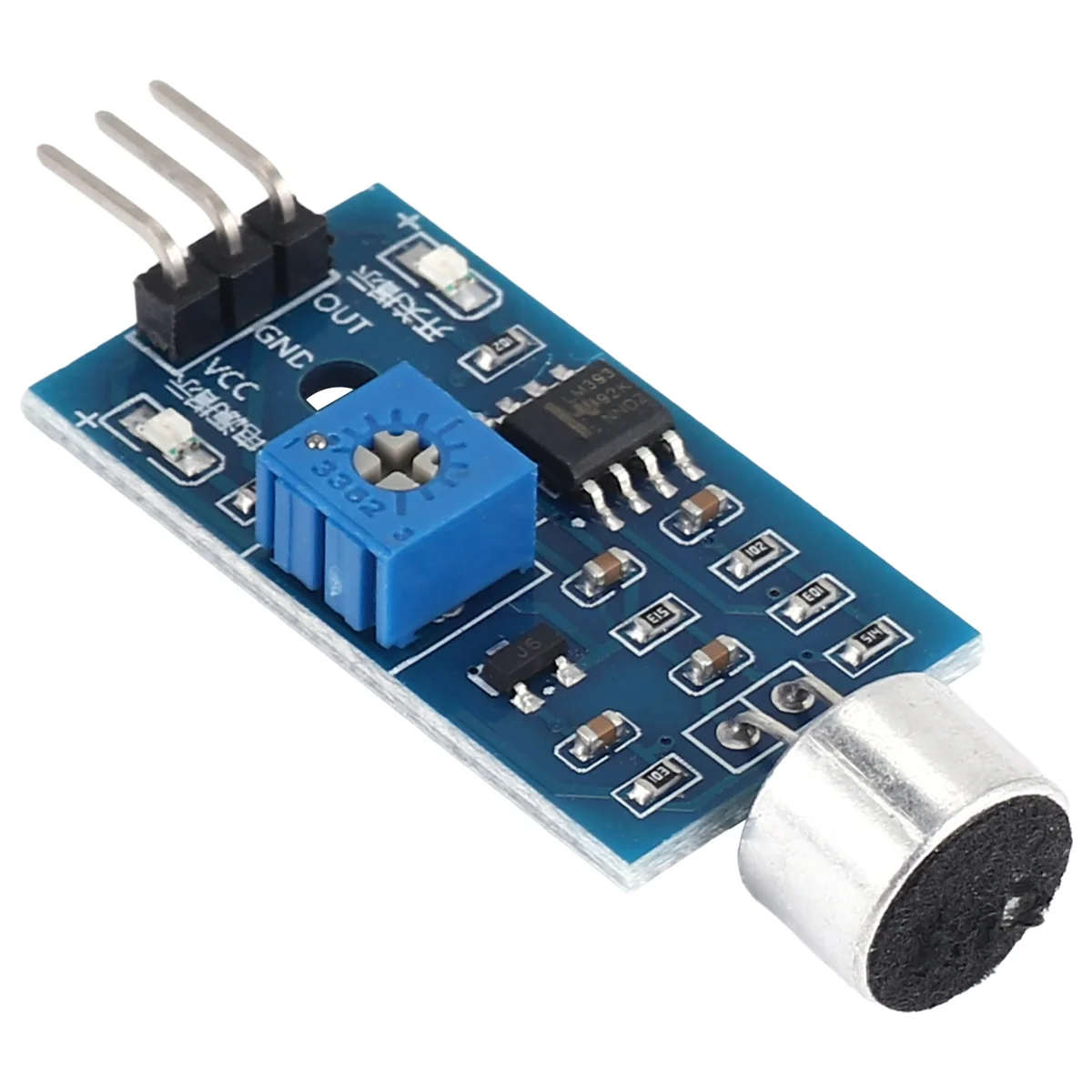 B94A 3.3V/3.5V LM393 Microphone Amplifier Sound Sensor MIC Voice Module for Arduino