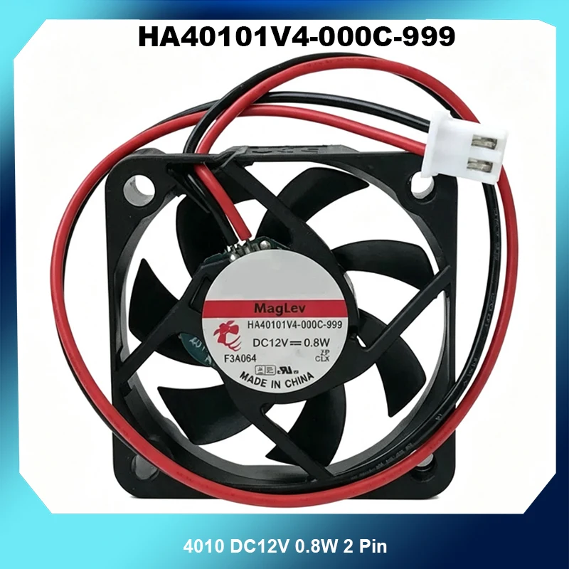 4010 DC12V 0.8W 2‑Pin MagLev Silent Cooling Fan HA40101V4‑000C‑999