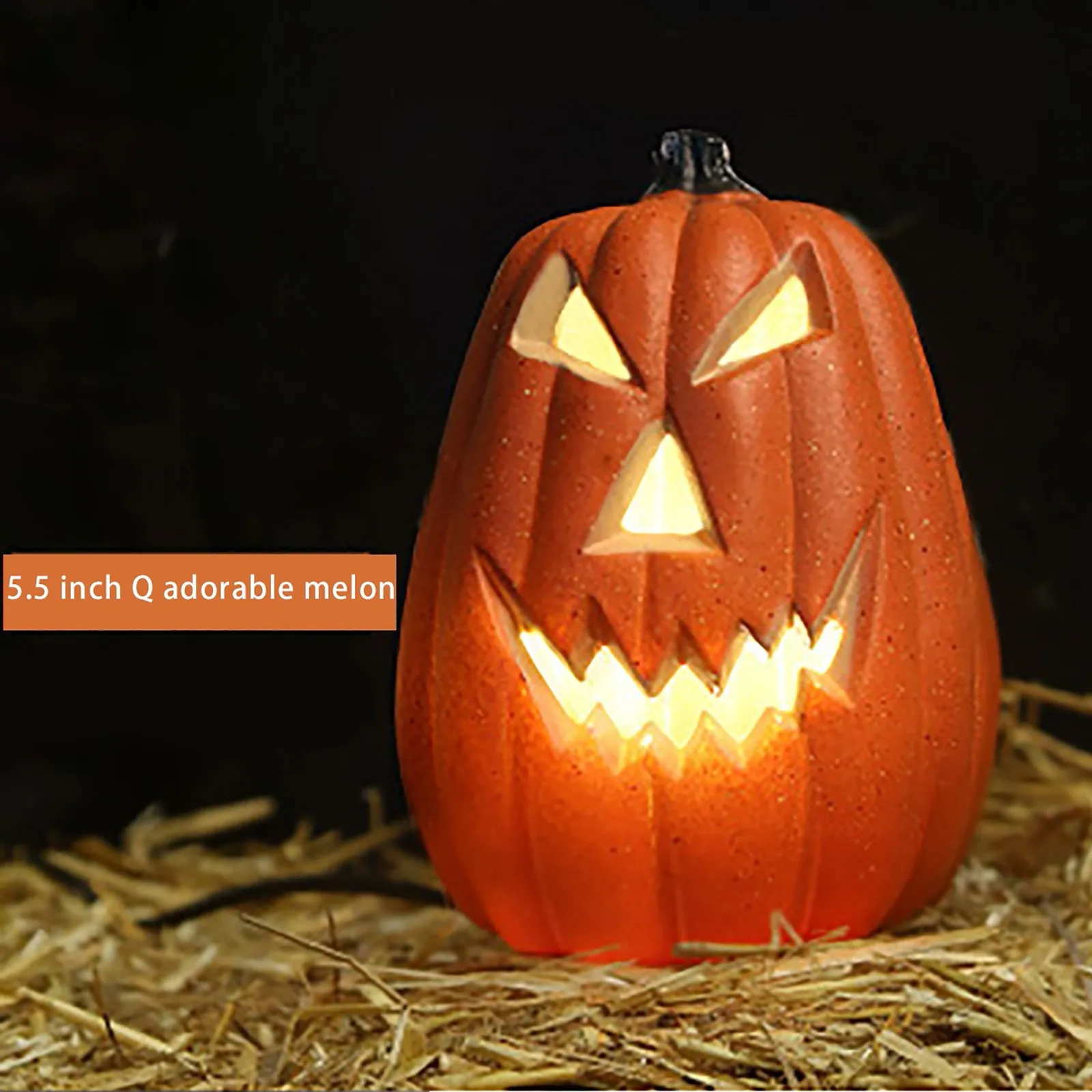 Halloween LED Pumpkin Lantern LED Light Lamp Lantern Home Props Bar Halloween Decor LED Lantern Scene Layout Home Decoration