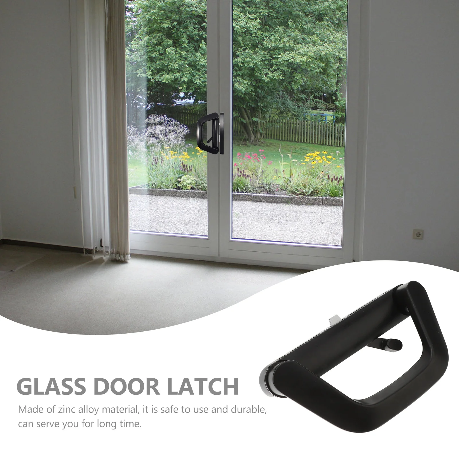 1 ensemble 1 ensemble serrure de porte coulissante en alliage de Zinc pour armoire de Patio armoire verre Garage hangar poignée droite gauche ensemble de serrures matériel