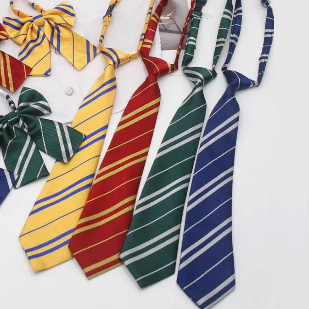 

Four Stylish Casual Striped Neck-Hanging Tie Student Role-Playing Props Costume Decorative Ties Suitable Gift For Boys And Girls