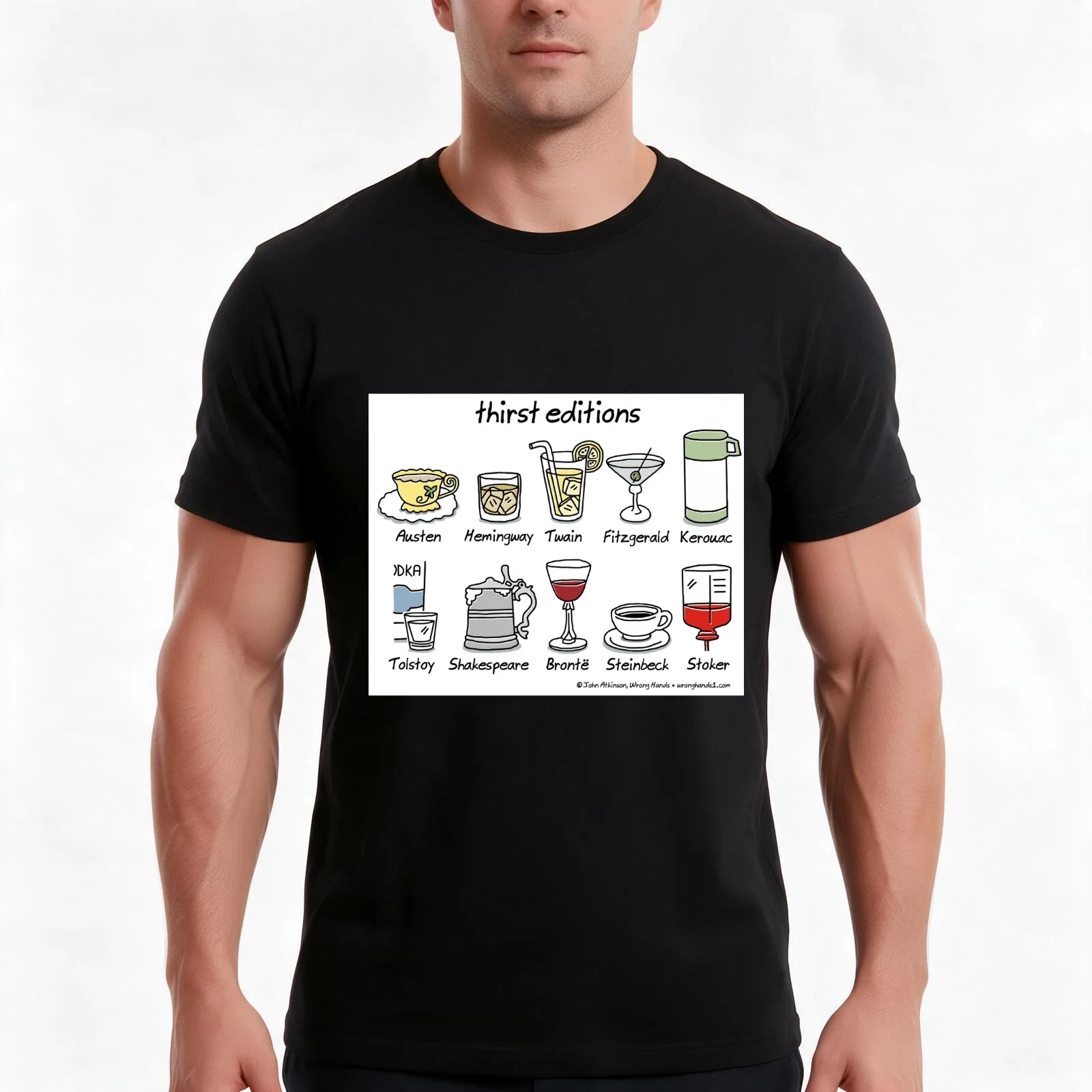 thirst editions T-Shirt Summer Casual Cotton Tee Oversized Streetwear Tops Vintage Graphic Print Loose Fit Short Sleeve