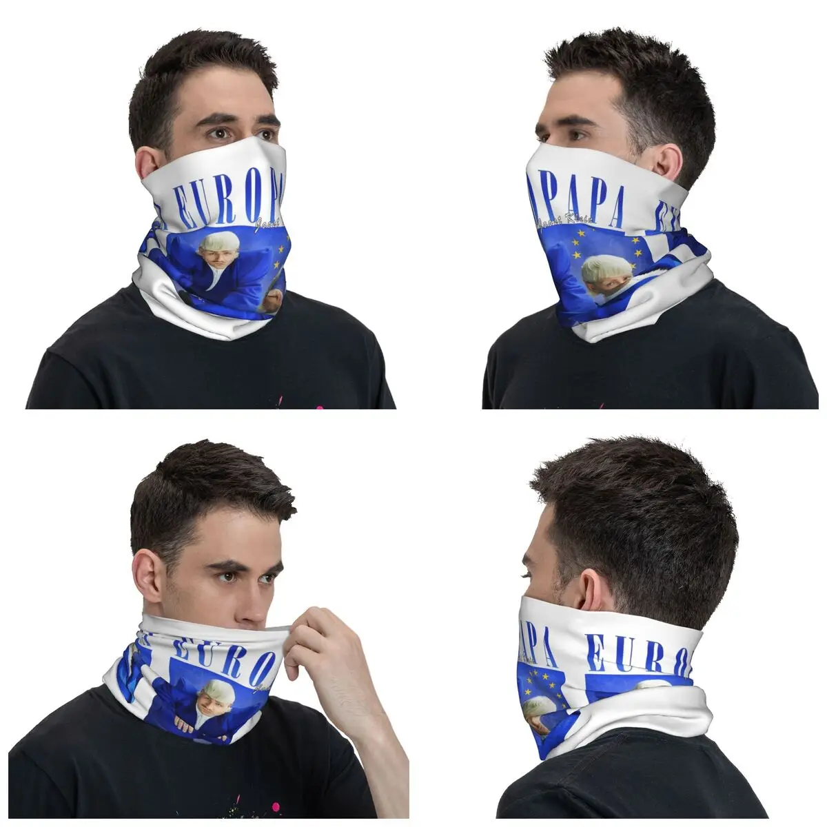 Joost Klein Europapa Netherlands Bandana Neck Cover Printed Face Scarf Warm Balaclava Hiking for Men Women Adult Washable