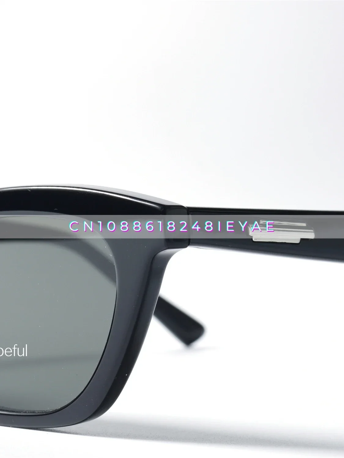 Wang Jiaer نفس النمط لوحة النظارات الشمسية Uv400 المضادة للأشعة فوق البنفسجية ورقة النايلون قصر النظر النظارات الشمسية