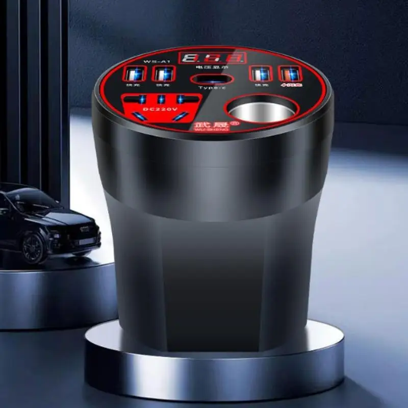 200W Car Power Inverter 12V/24V to 220V Power Converter LED Display Charger Socket Ideal Gift for Driver Traveler