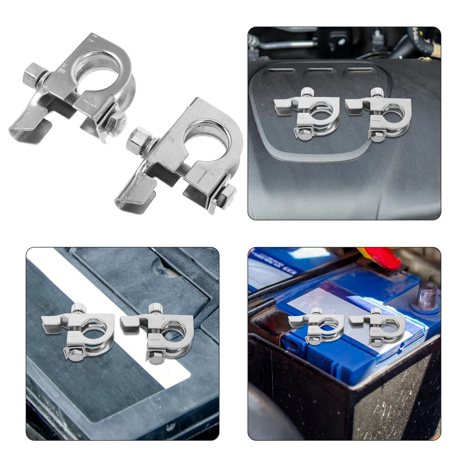 

10pcs Terminal Clamp High Conductivity Secure Connection For Car Van Truck Marine Boat Rv Top Post Quick Release