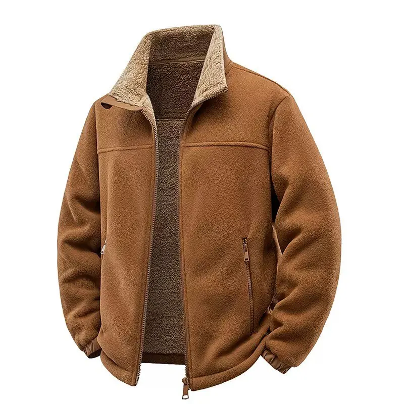 Fashionable casual down jacket with thickened lining for men autumn and winter new style with lapel high quality men's clothing