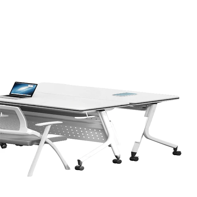 Iron Contemporary Foldable Extendable Conference Table Modular Conference Tables Multifunctional Table