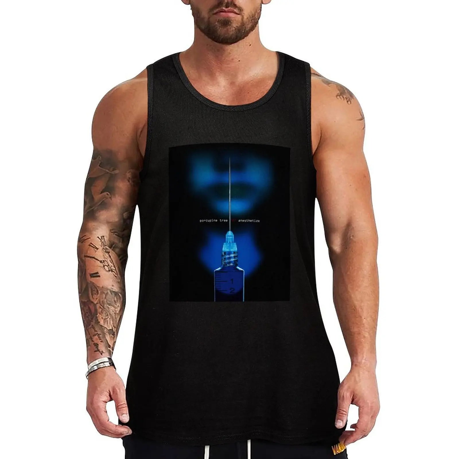 Porcupine Tree são uma banda de rock, camiseta sem mangas básica de mistura de algodão, camisa casual sem mangas