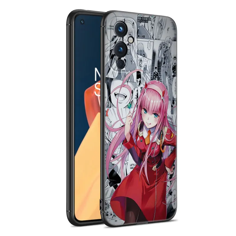 Darling In The Franxx Black Silicone Phone Case For OnePlus 9R 10R 11R 12R ACE 2 Pro 2V 3V Nord CE 2 3 Lite 4 N10 N20 N30 SE 5G