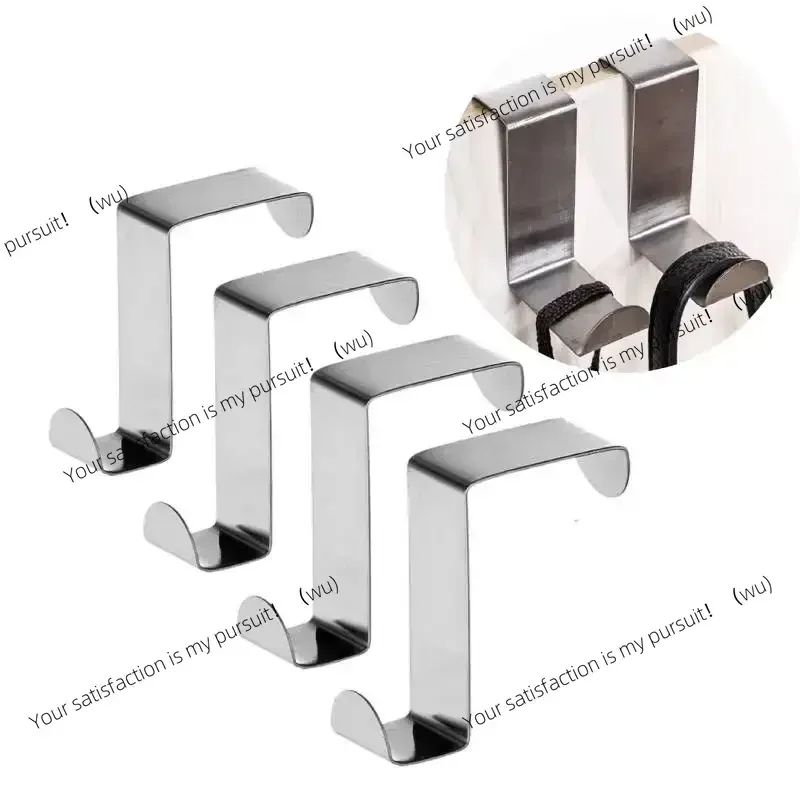 2-20Pcs Drawer Hook Stainless Steel Reversible Over Door Cabinet Cupboard Door Towel Hanger Holder Hook Rack for Office Kitchen