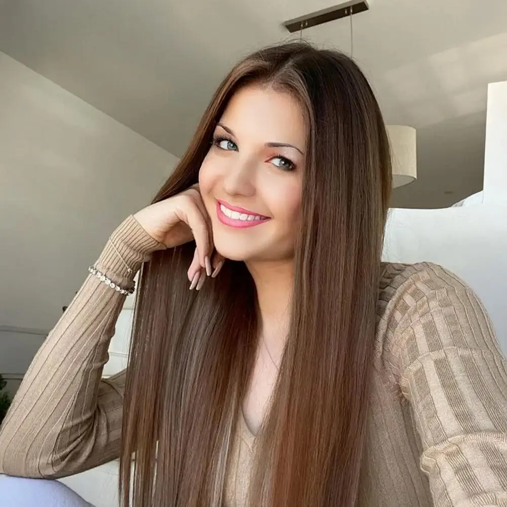 Synthetic Hair Extensions Heat Resistant Clip-in Hair Extensions Lightweight Synthetic Hairpiece Natural Looking Thick Long