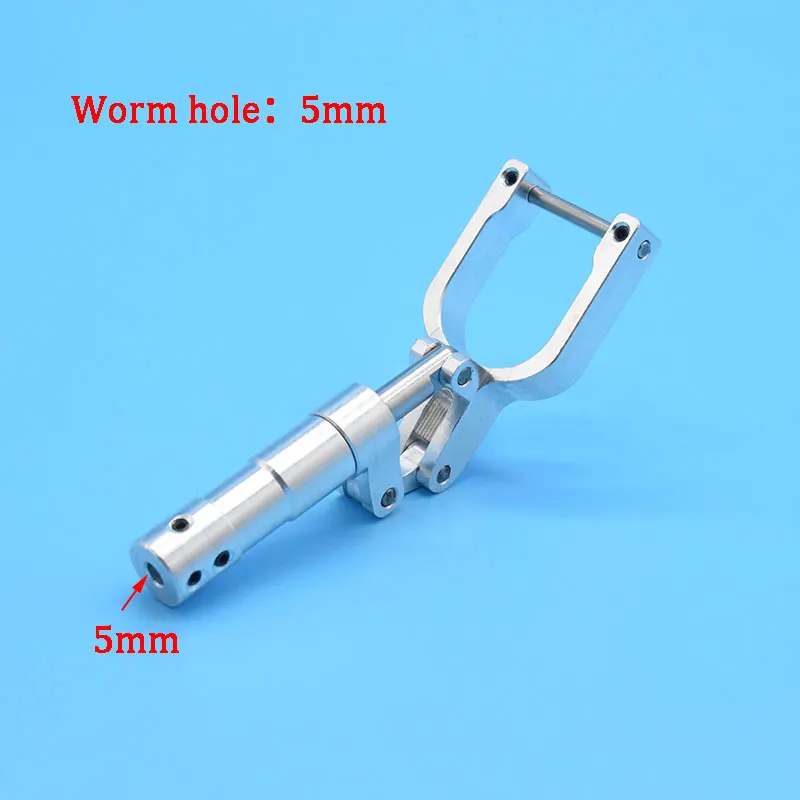 1 Piece 5mm Hole Damping Kneeling Nose Landing Gear Height 95mm to 165mm Worm Shock Tripod For 3-4kg RC Aircraft EDF Plane