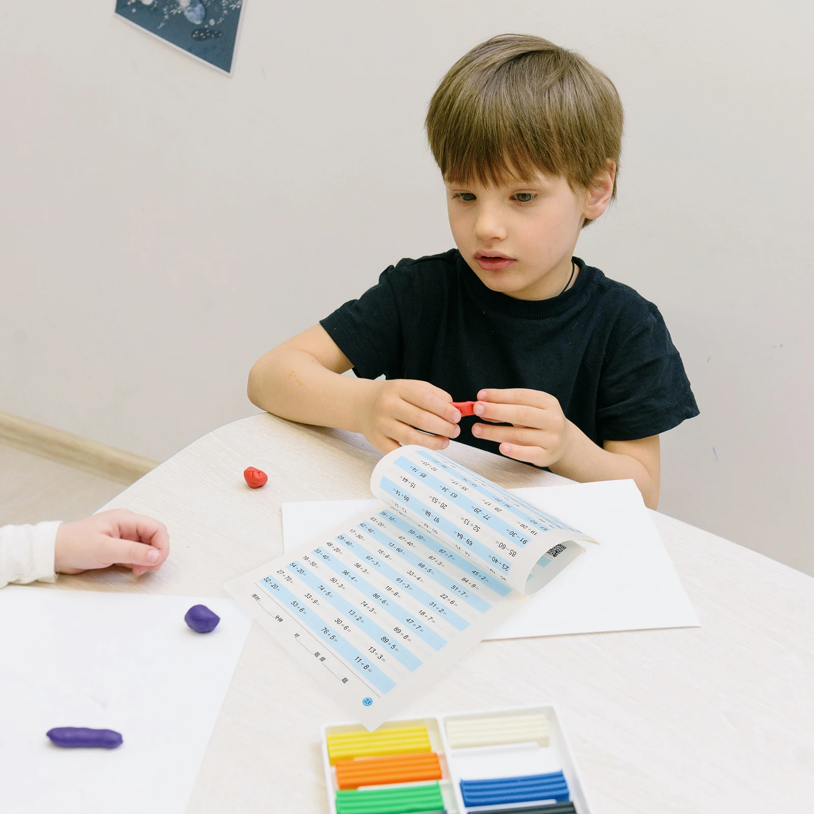 Cartão de pergunta aritmética oral, livro de trabalho de matemática pré-escolar, livros de trabalho de jardim de infância, aprendizagem de atividades, exercício de primeiro ano