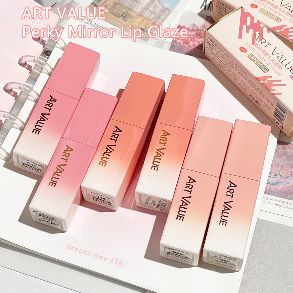 Mirror Lip Glaze Moisturizing Lip Gloss Non-Stick Cup Long-Lasting Makeup Water Glossy Liquid Lipstick Lip Tint Plumper Cosmetic