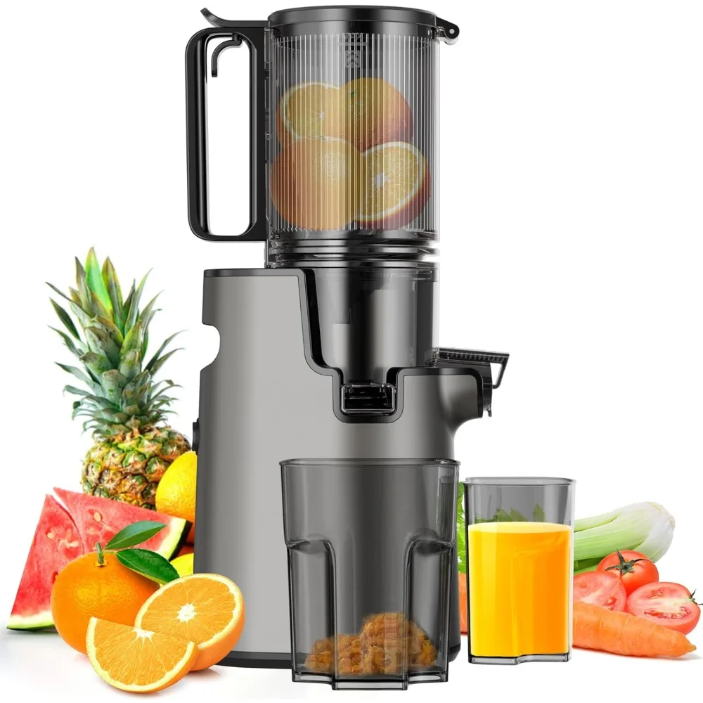 

Cold Press Juicer with Blade-less, Slow Masticating Juicer Machines, 5.3" 350W Juice Extractor Machine & Easy To Clean, Juicer