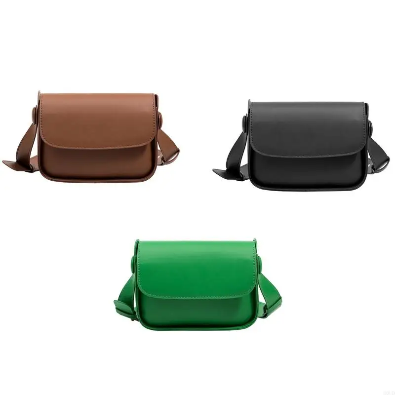 

D0UD Candy Color Shoulder Bag with Buckle Crossbody Bag for Graduation Party