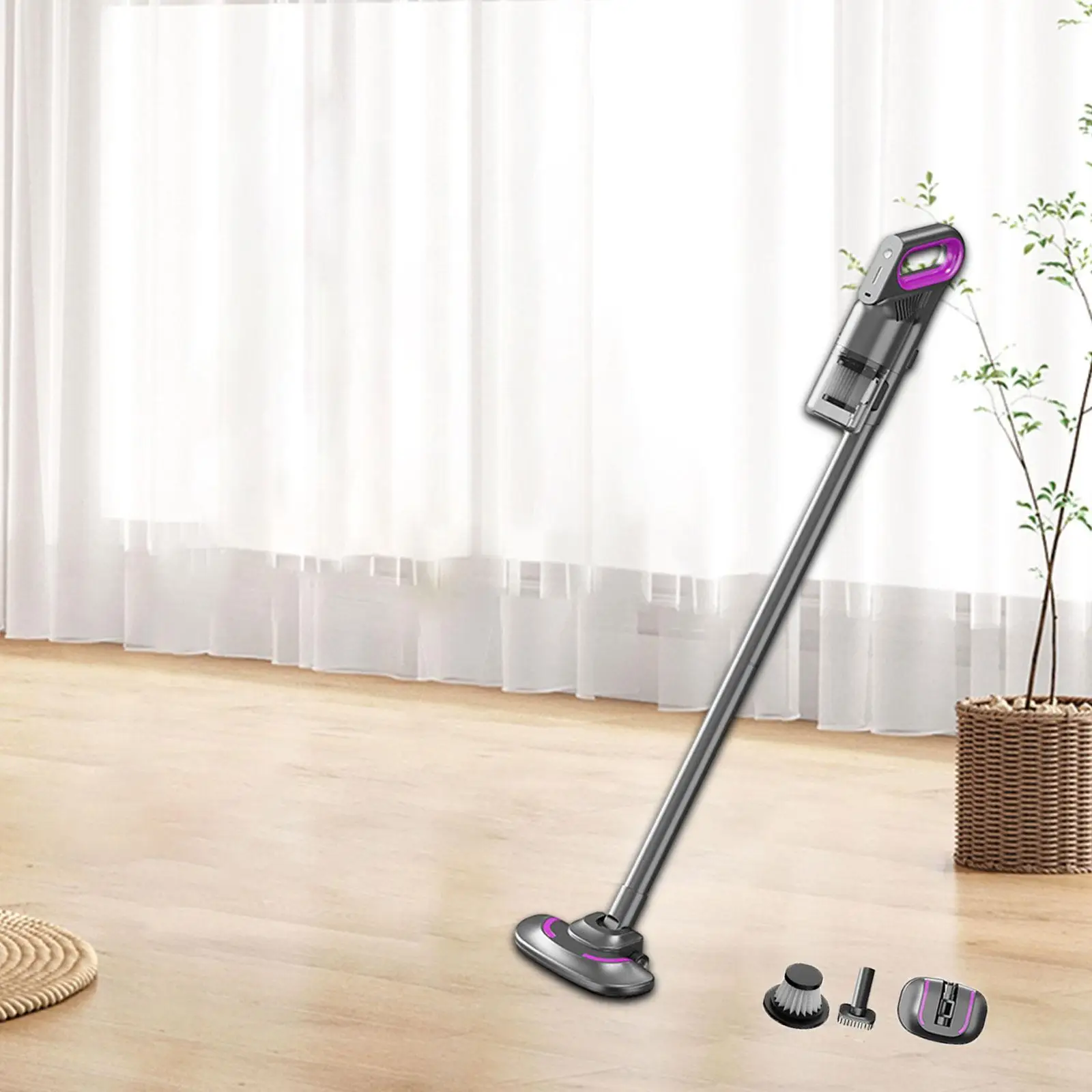 Handheld Vacuum Cleaner Portable Mite Remover for Sofa Hardwood Floor Carpet