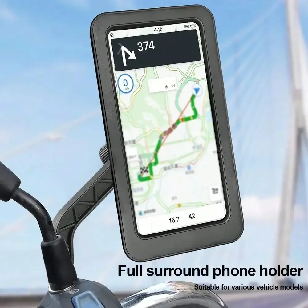 

Регулируемый держатель для телефона на мотоцикле, водонепроницаемая велосипедная GPS-навигационная подставка, противоскользящая подставка, противоударный кронштейн для всех смартфонов