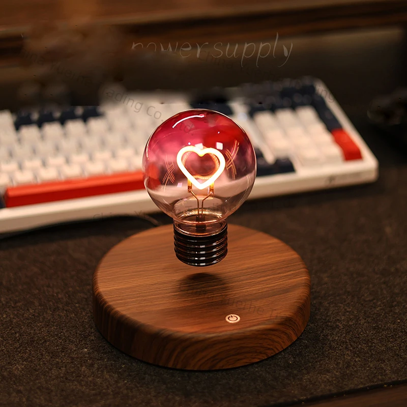 

Беспроводная самовращающаяся лампочка Maglev для умного дома с питанием по технологии, подходит для украшения изголовья спальни