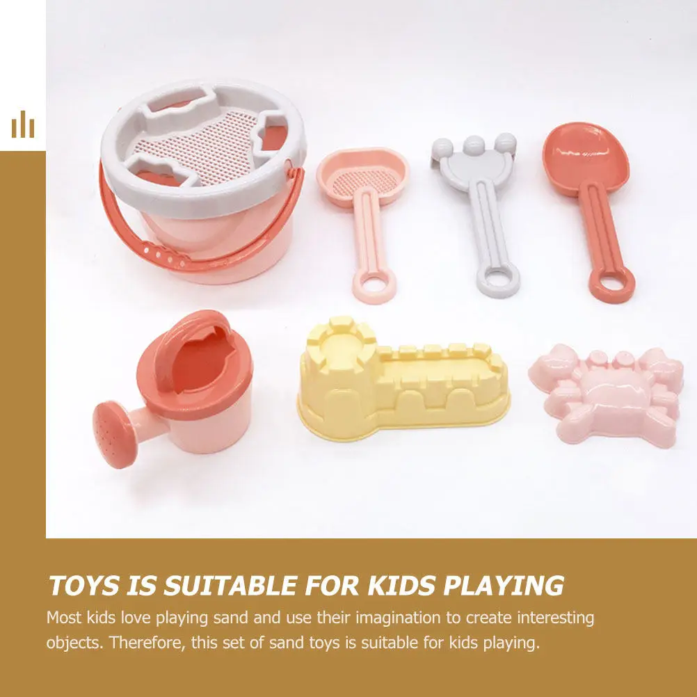 1Set Premium Sand Play Set for Kids 3-10 Years Safe Bpa-Free Beach Tools Lightweight Easy-Grip Castle Building Kit Summer