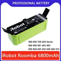 14.4V 12800mAh Li Ion Battery for iRobot Roomba Cleaner 900 800 700 600 Series 960 980 981 965 895 890 860 695 692 690 680 675