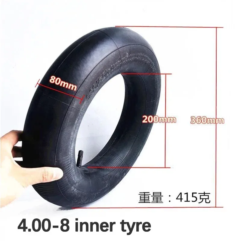 4.00-8 Tyre Inner Tube For Wheelbarrows Sack Trucks Trolleys 4.00/4.80-8 (4.80 / 4.00 - 8 ) Bent and Straight Valve