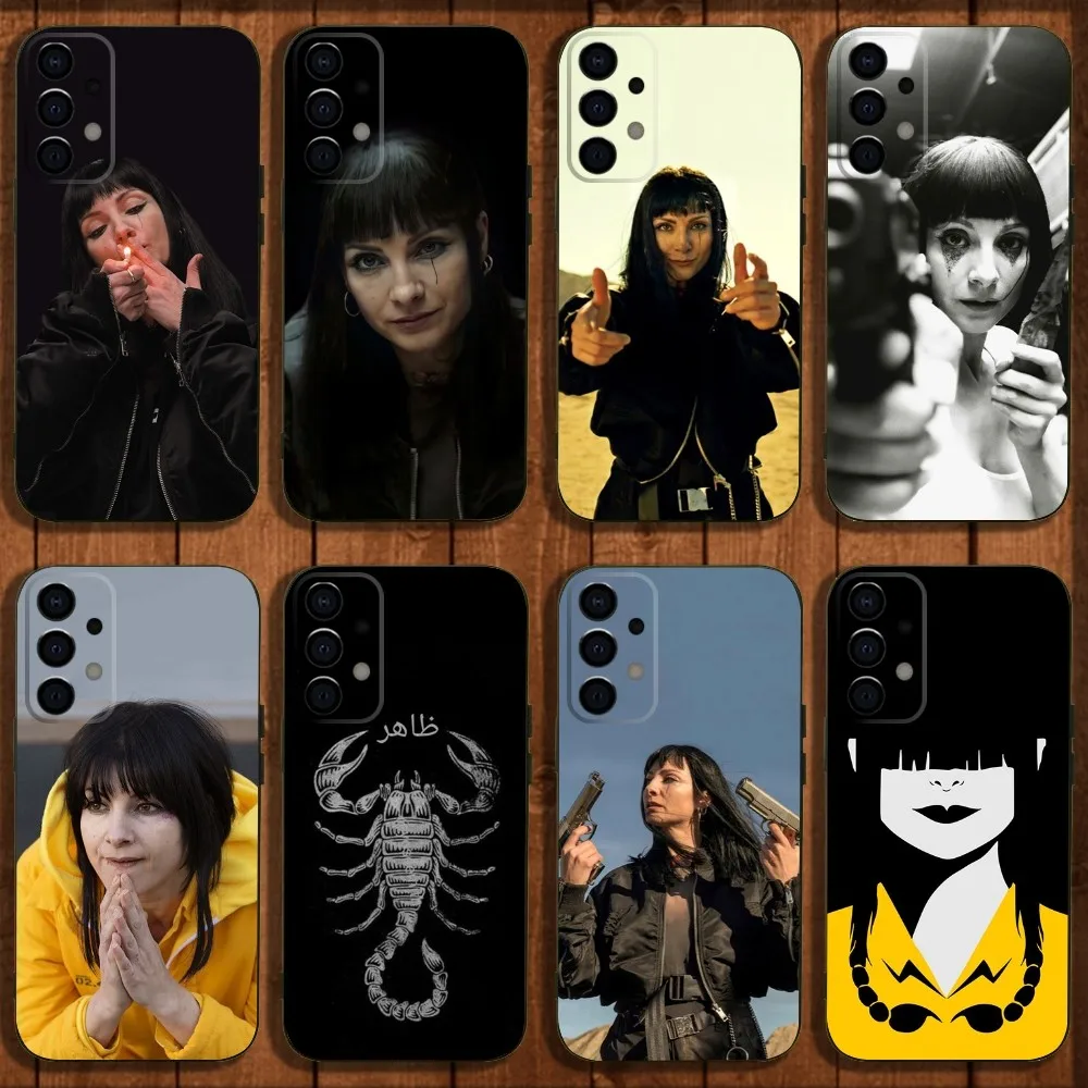 Vis a Vis Zulema Phone Case For Samsung Galaxy A13,A21s,A22,A31,A32,A52,A53,A71,A80,A91 Soft Black Cover