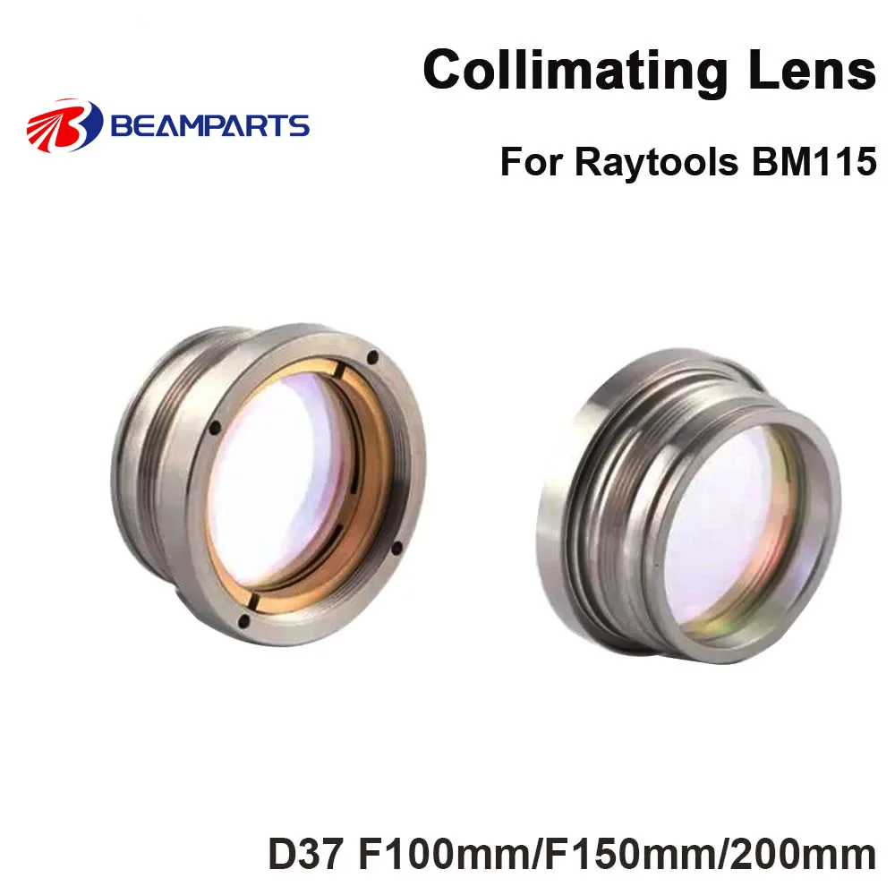 Fiber Laser Raytools BM115 Collimating & Focusing Lens D37 F100 F150 F200 with Lens Holder for Raytools BM115 Laser Cutting Head