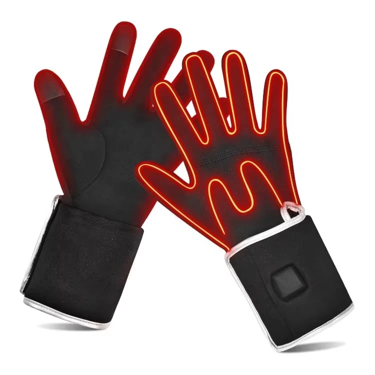 Electric Self Heating Rechargeable Glove Winter Thermal Liner Neoprene Heat Inner Mens Heated Lining Gloves with Battery